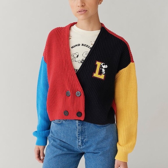 Lazy Oaf x Snoopy Varsity Cardigan - Picture 3 of 6